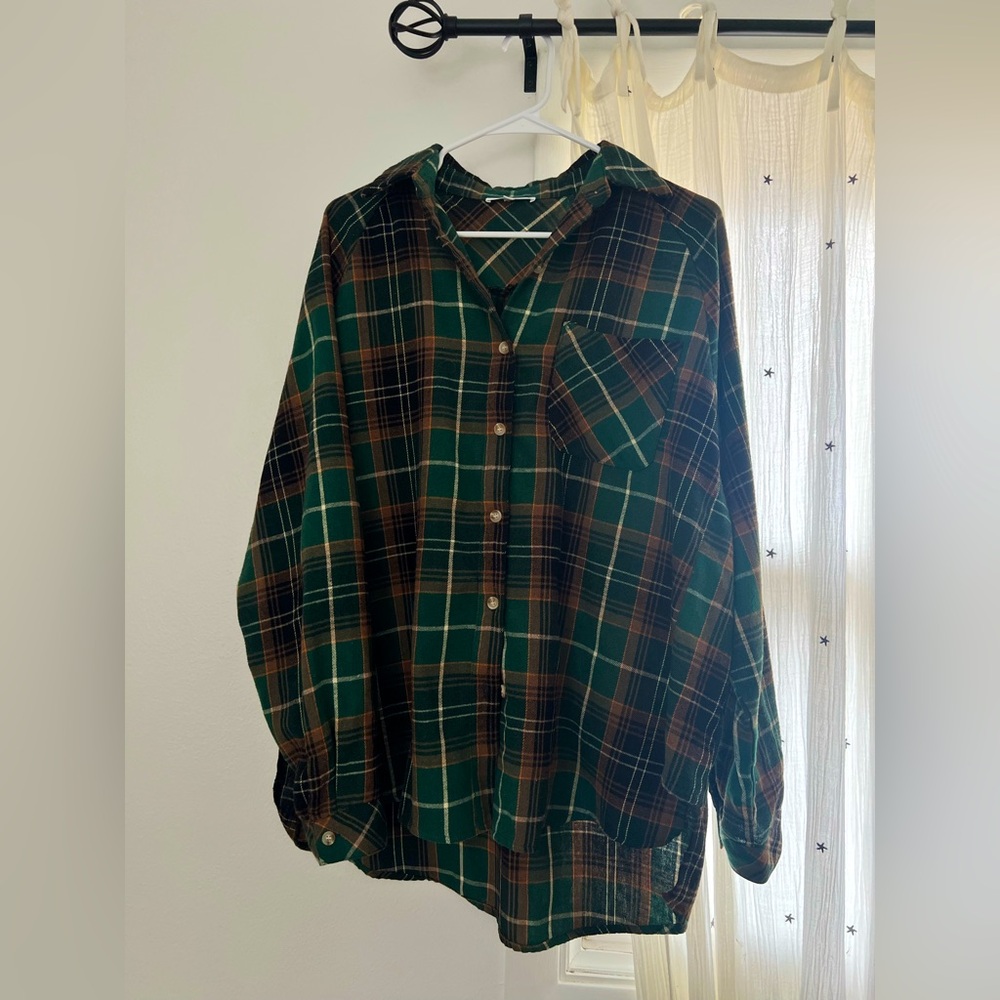 Boutique oversized flannel